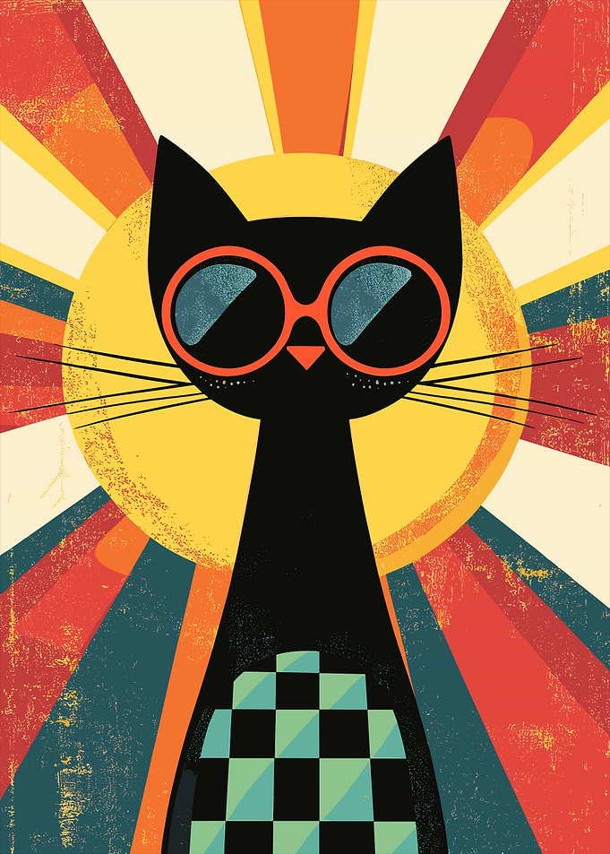 Cool Cat in Sunglasses