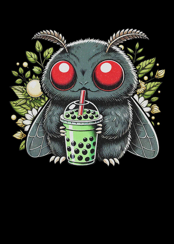 Moth with Boba Tea