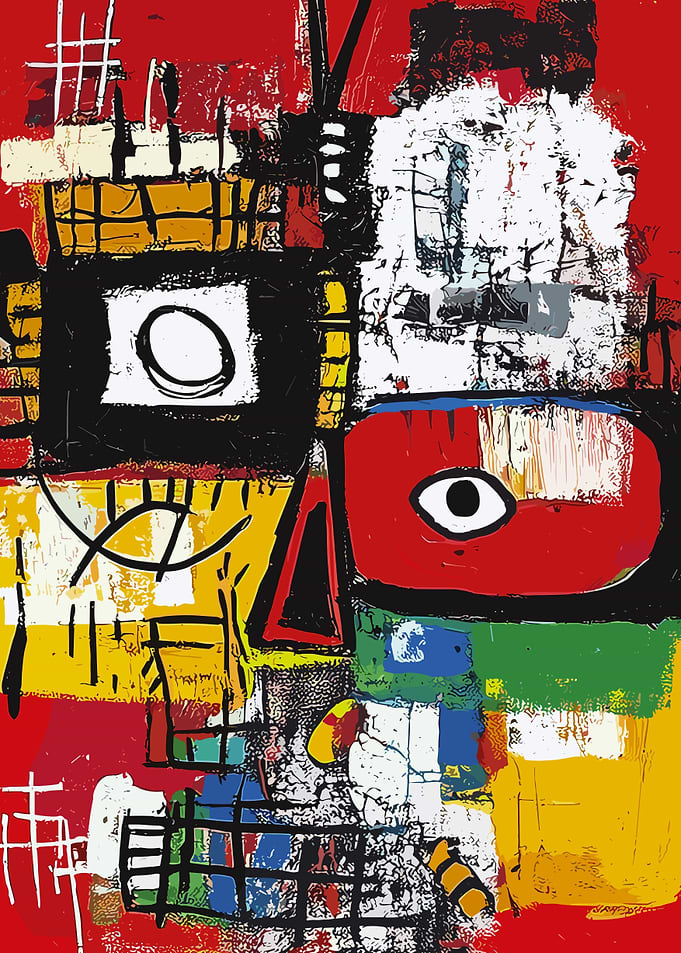 Original Abstract Face Painting