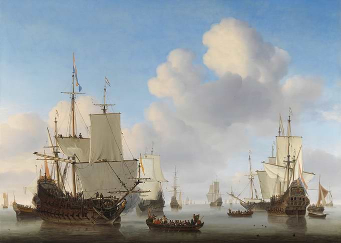 Dutch Ships at Sea