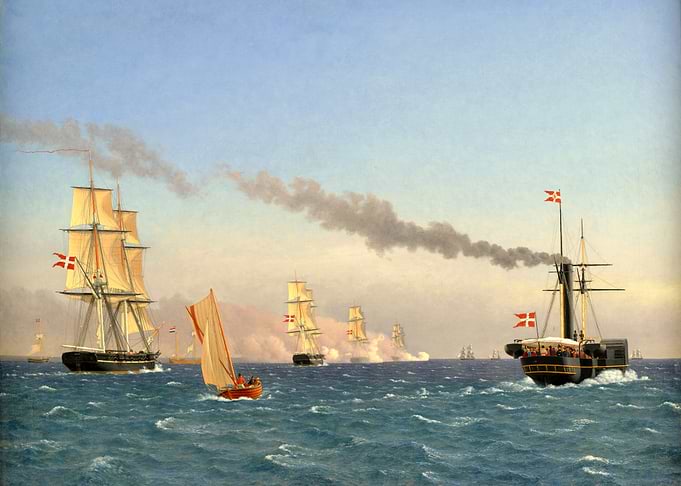 Danish Ships at Sea