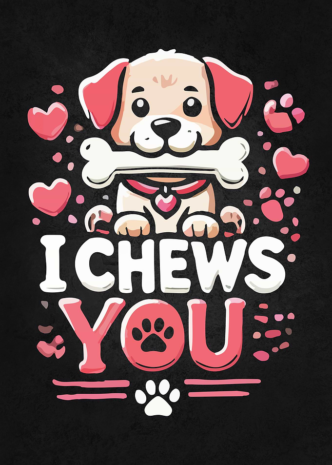 I Chews You - Puppy Love Valentine's Day Dog