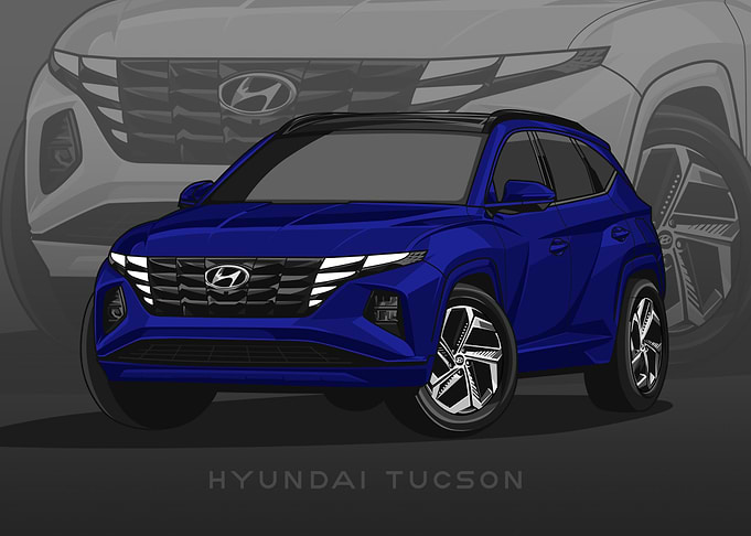 Hyundai Tucson Blue SUV