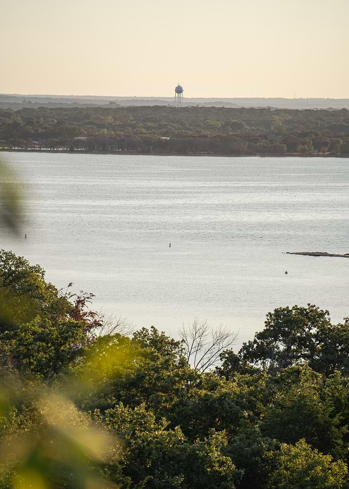 Lake View with Water Tower