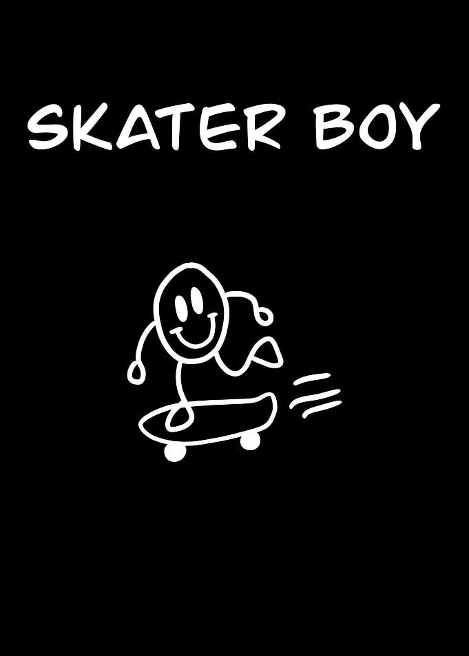 Skater Boy Illustration