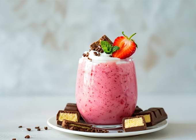 Strawberry Smoothie with Chocolate