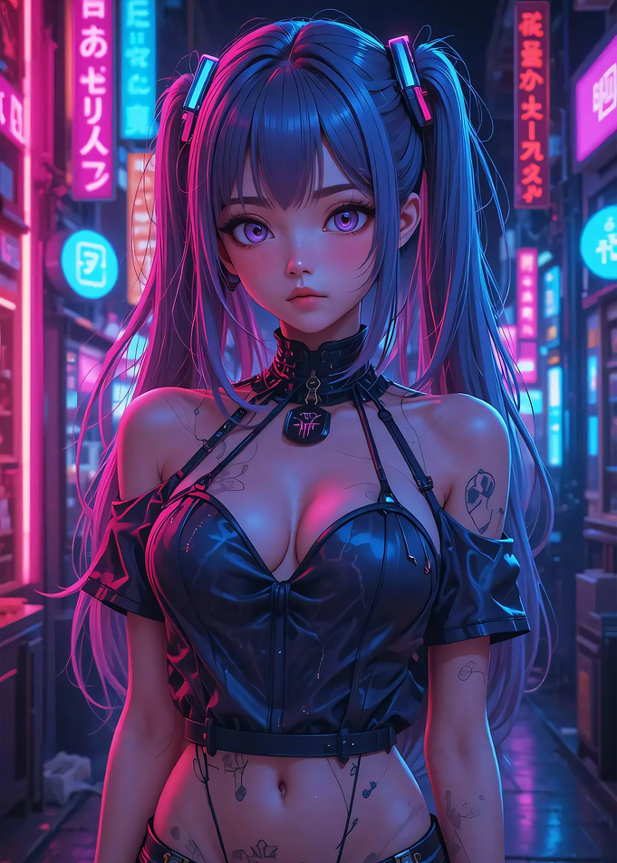 Cyberpunk Anime Girl