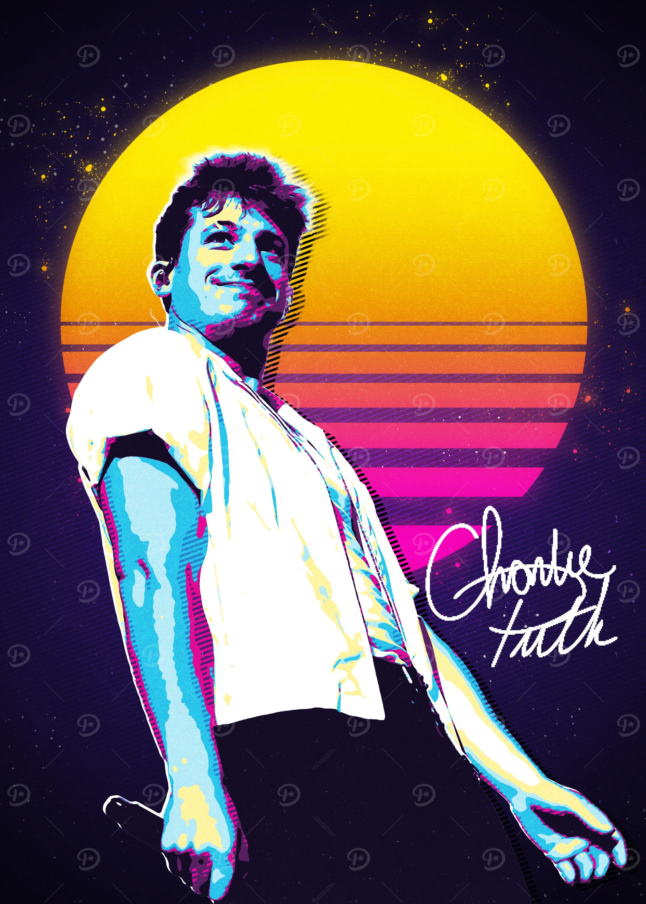 Charlie Puth Retro Art