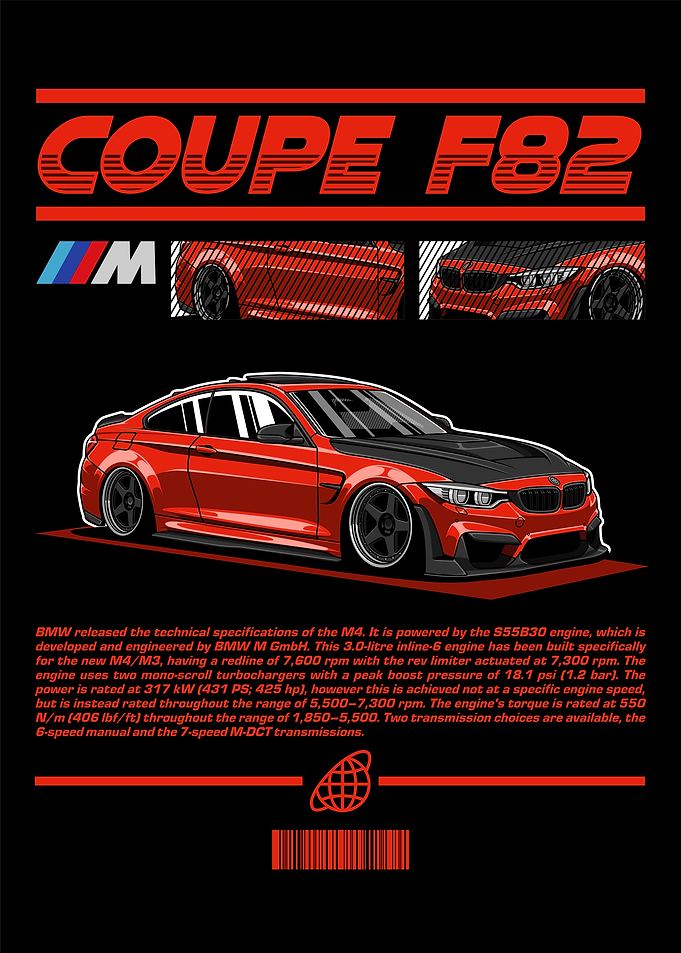 BMW M4 Coupe F82 Red