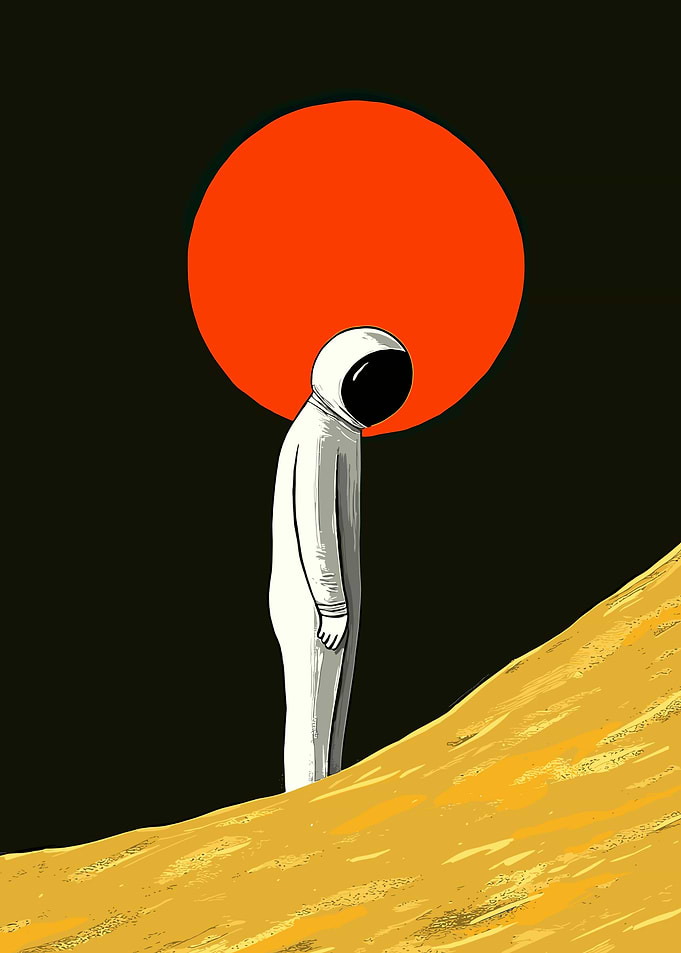 Astronaut on a Distant Planet