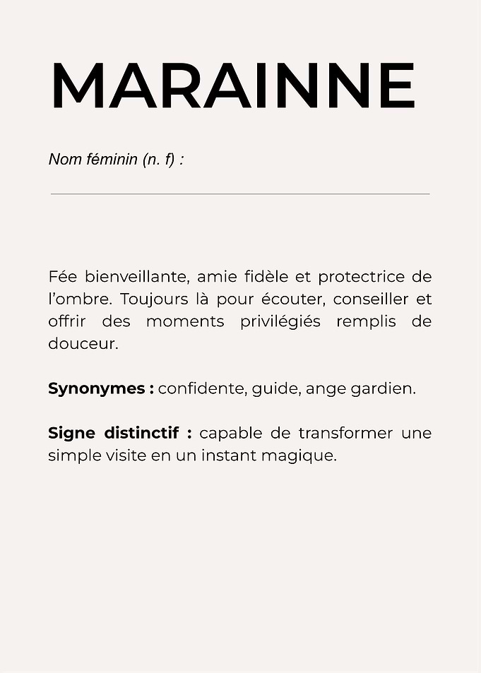 Marraine Definition