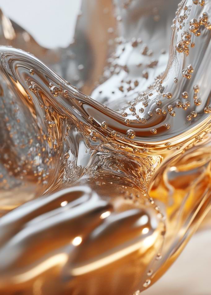 Abstract Metallic Flow