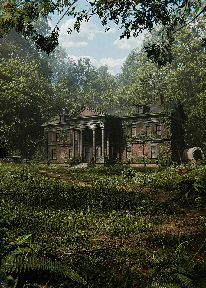 Abandoned Mansion in Woods