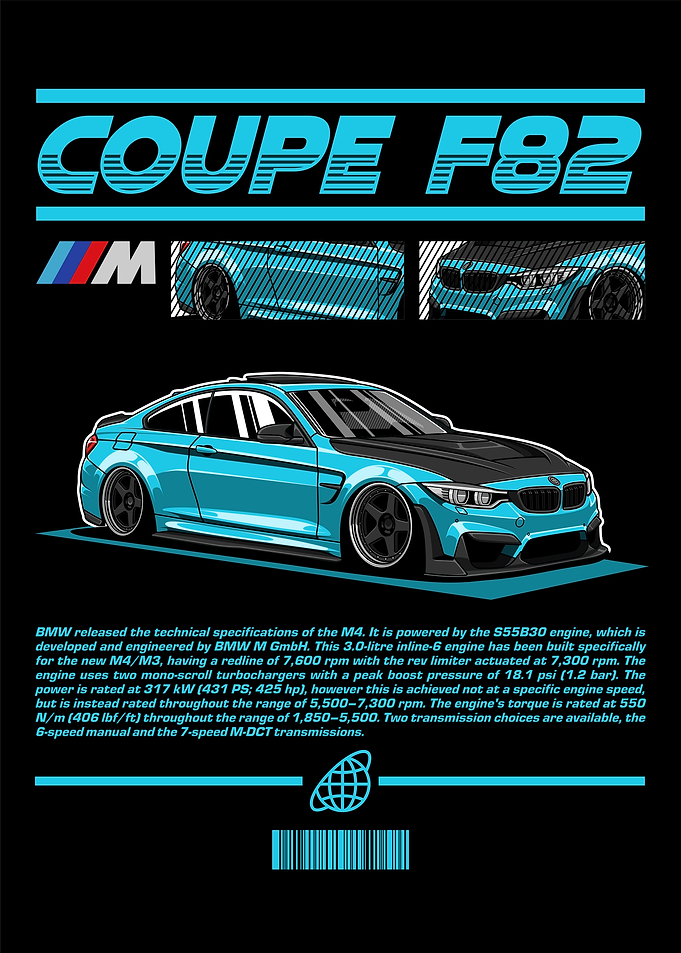 BMW M4 Coupe F82 Cyan