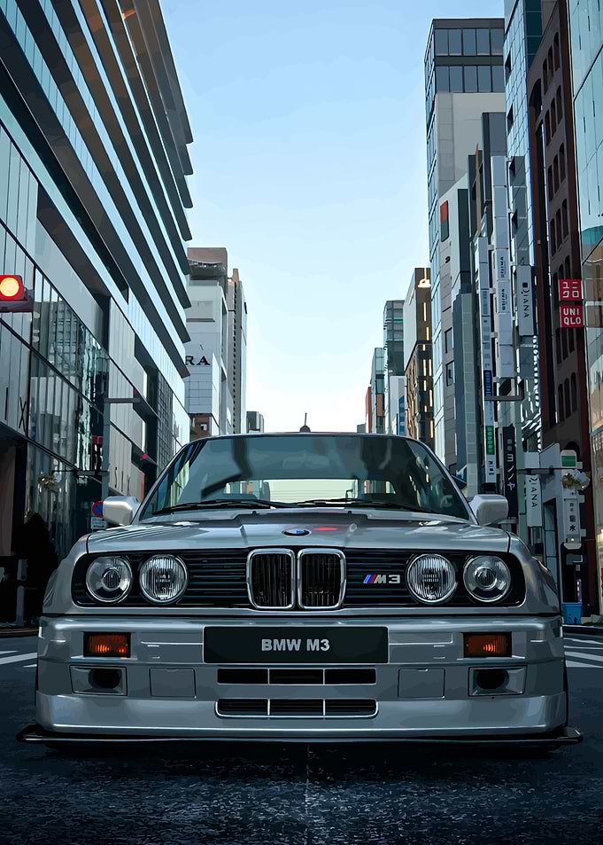 BMW M3 in Cityscape