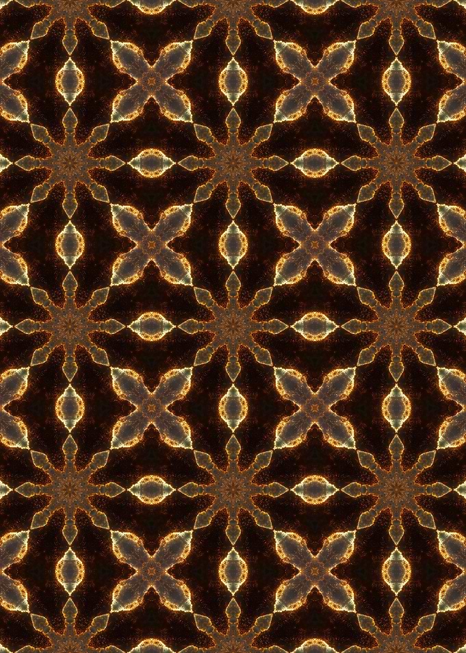 Golden Geometric Pattern