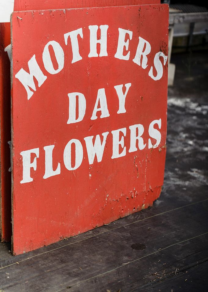 Mother's Day Flowers Sign