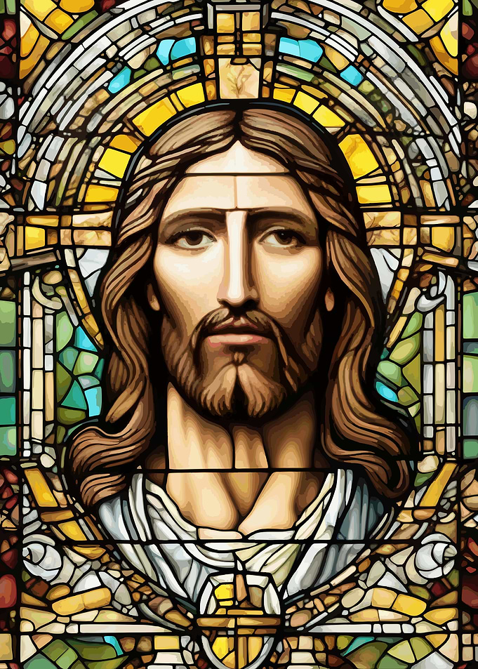 Stained Glass Jesus