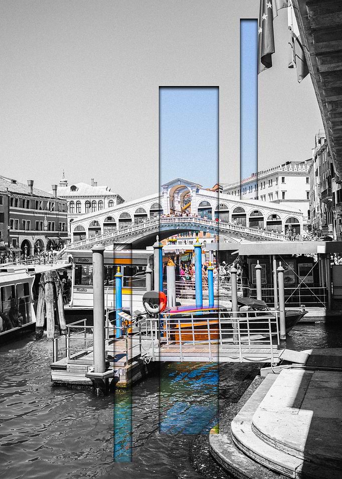 Venice Bridge and Gondolas