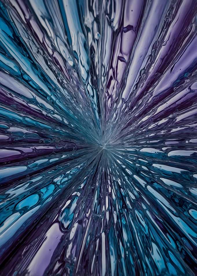 Abstract Blue and Purple Art