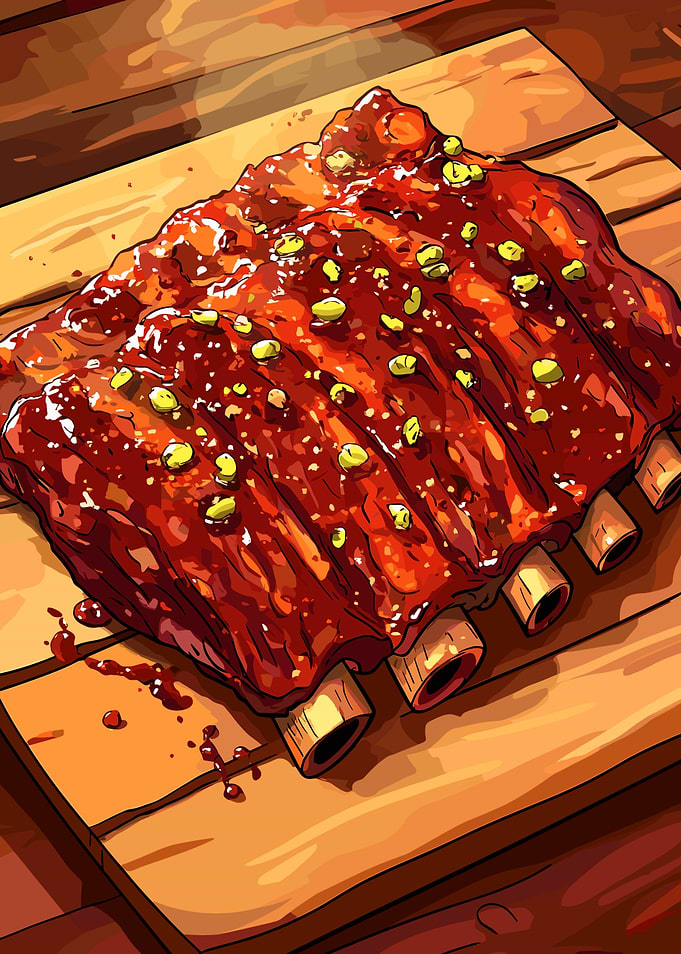 BBQ Ribs Illustration