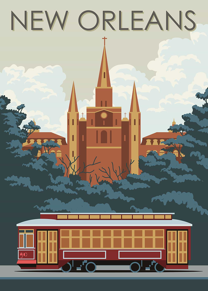 New Orleans Vintage Poster