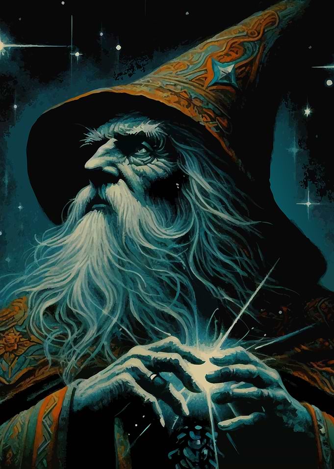 Dark Fantasy Wizard