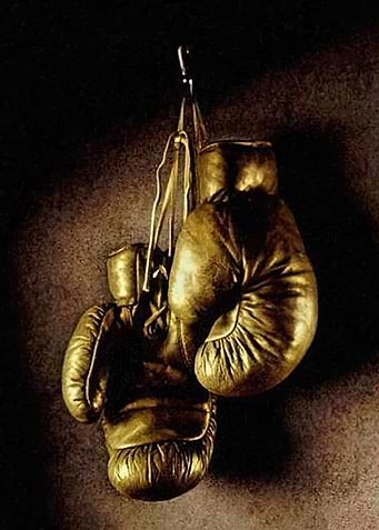 Golden Boxing Gloves