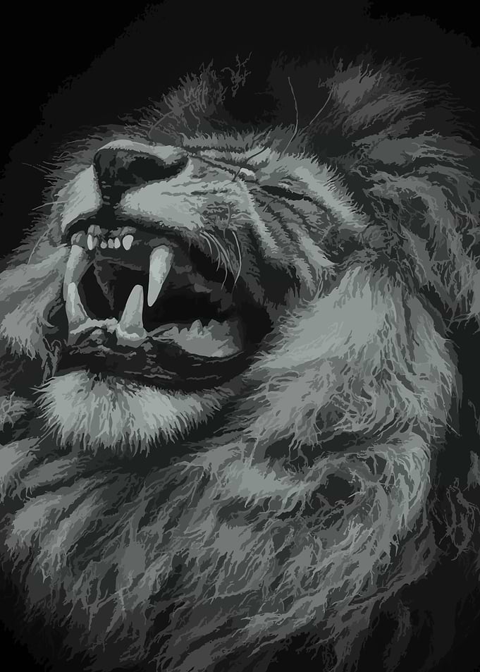 Roaring Lion Portrait