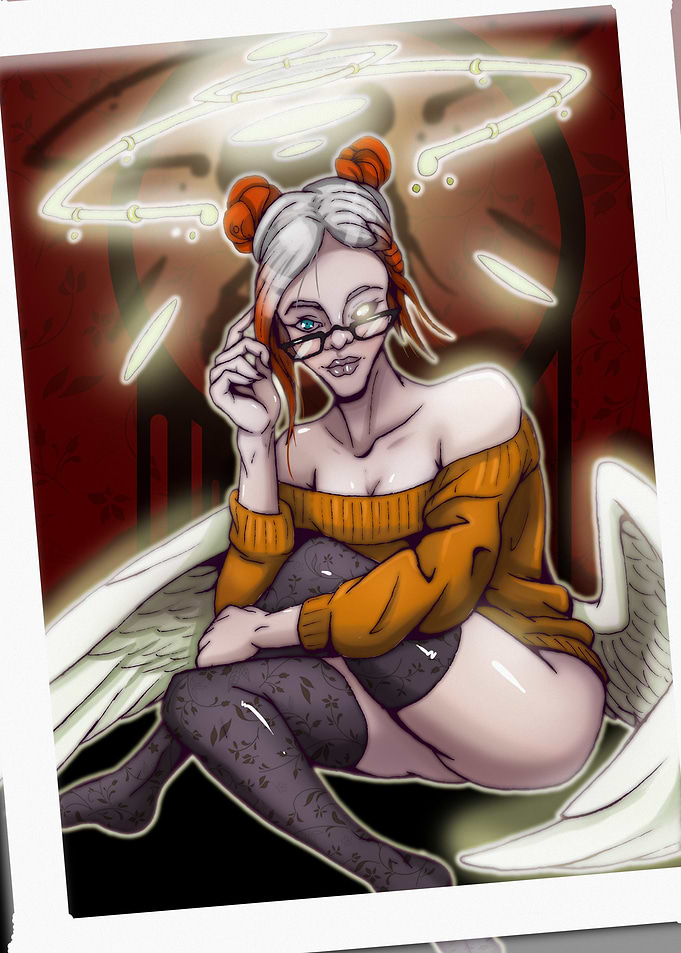 Angel with Glasses
