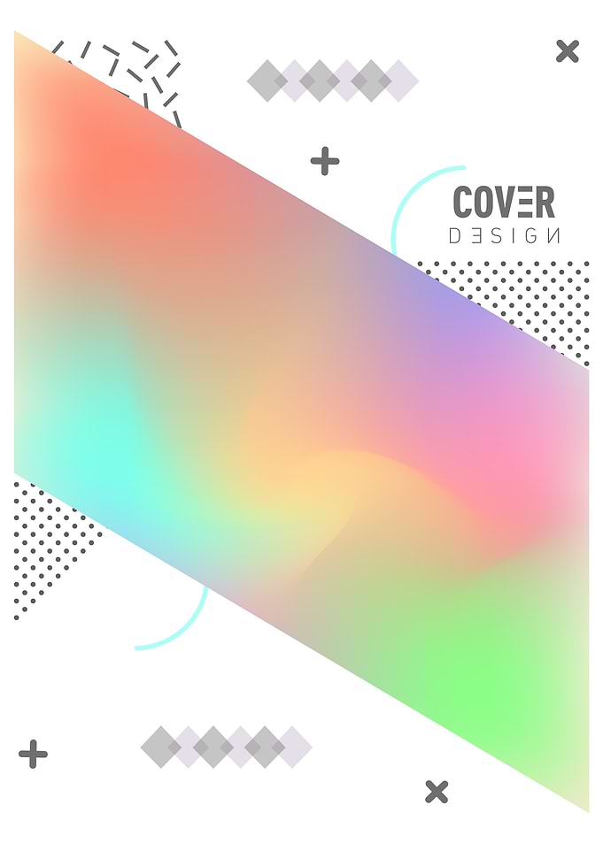 Holographic Gradient Cover Design