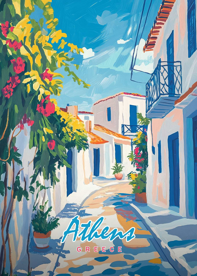 Athens Greece Street Painting