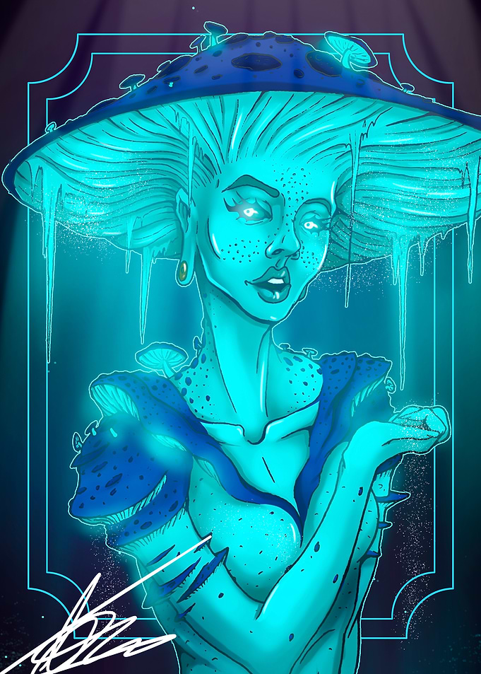 Glowing Mushroom Nymph