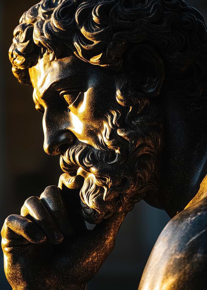 Pensive Stoic Bronze