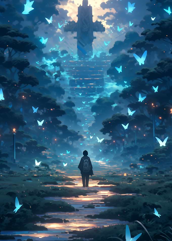 Mystical Forest Path Road