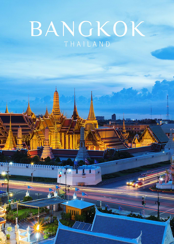 Bangkok Temple at Dusk