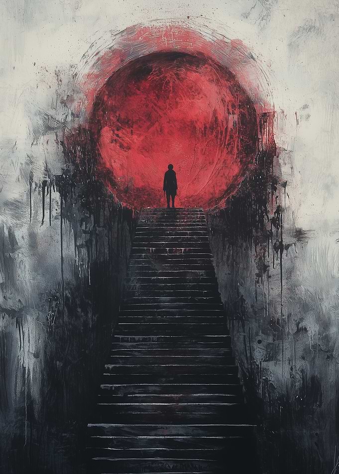 Red Moon Stairway