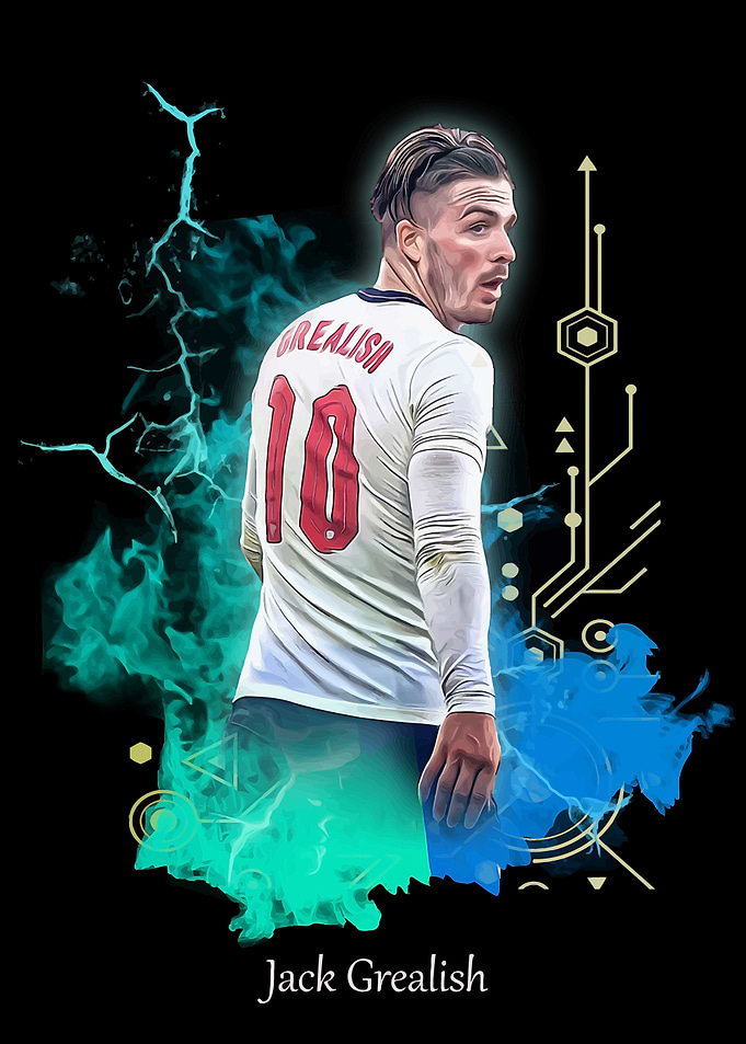 Jack Grealish Football Art