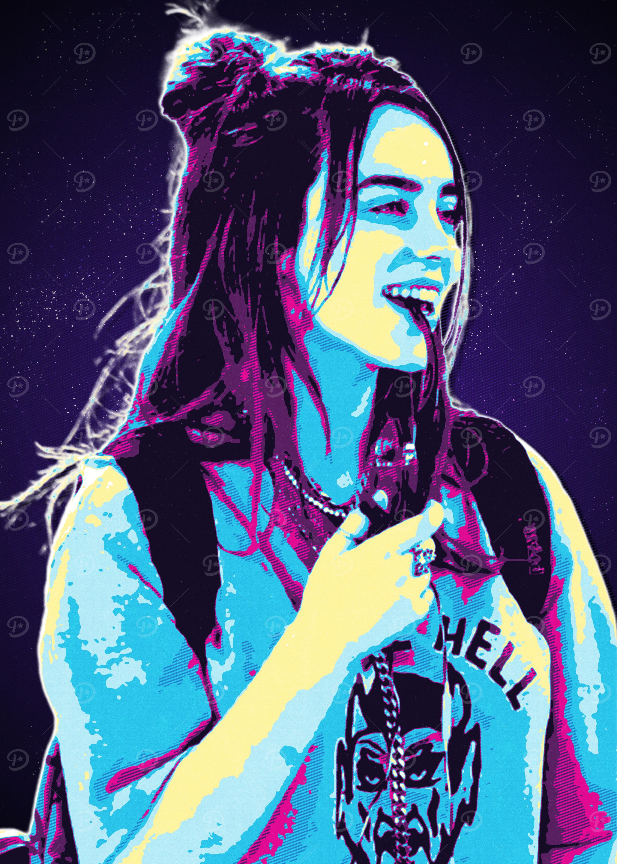 Billie Eilish Pop Art