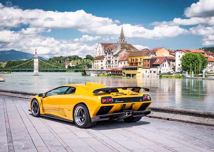 Yellow Lamborghini Diablo GT