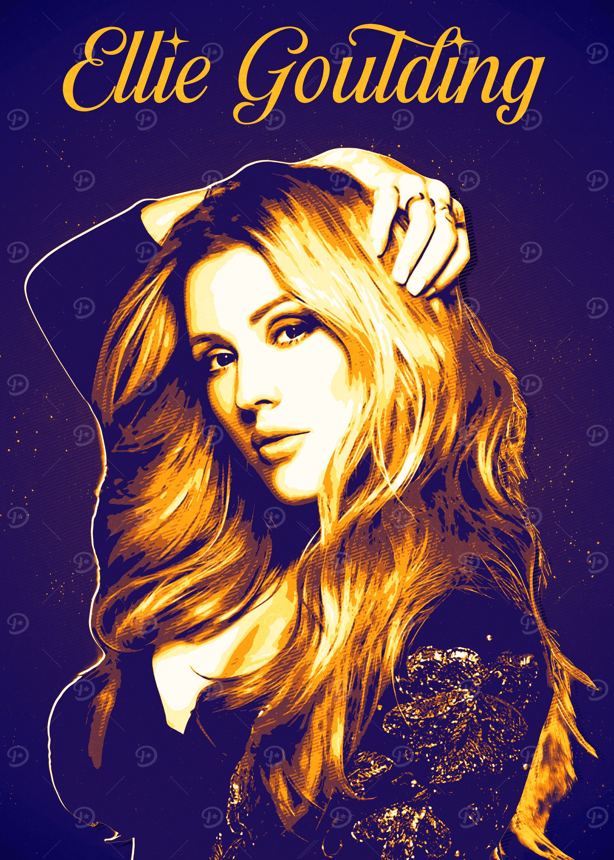 Ellie Goulding Pop Art Portrait