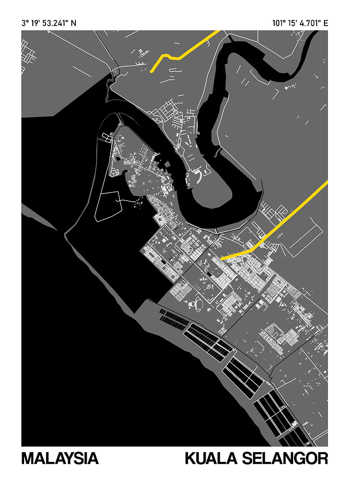 Kuala Selangor City Street Map