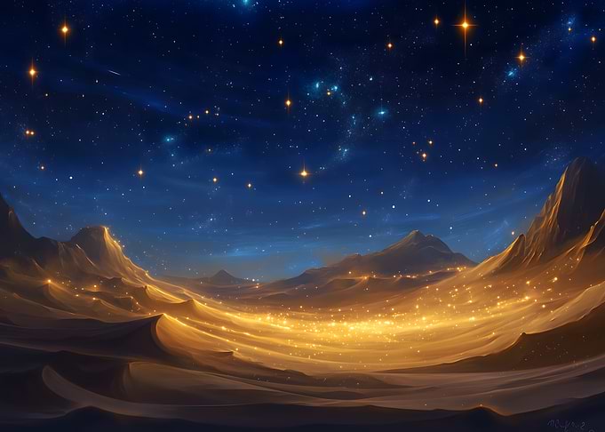 Starry Desert Night