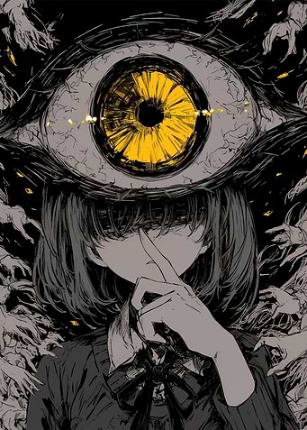 Giant Eye & Girl