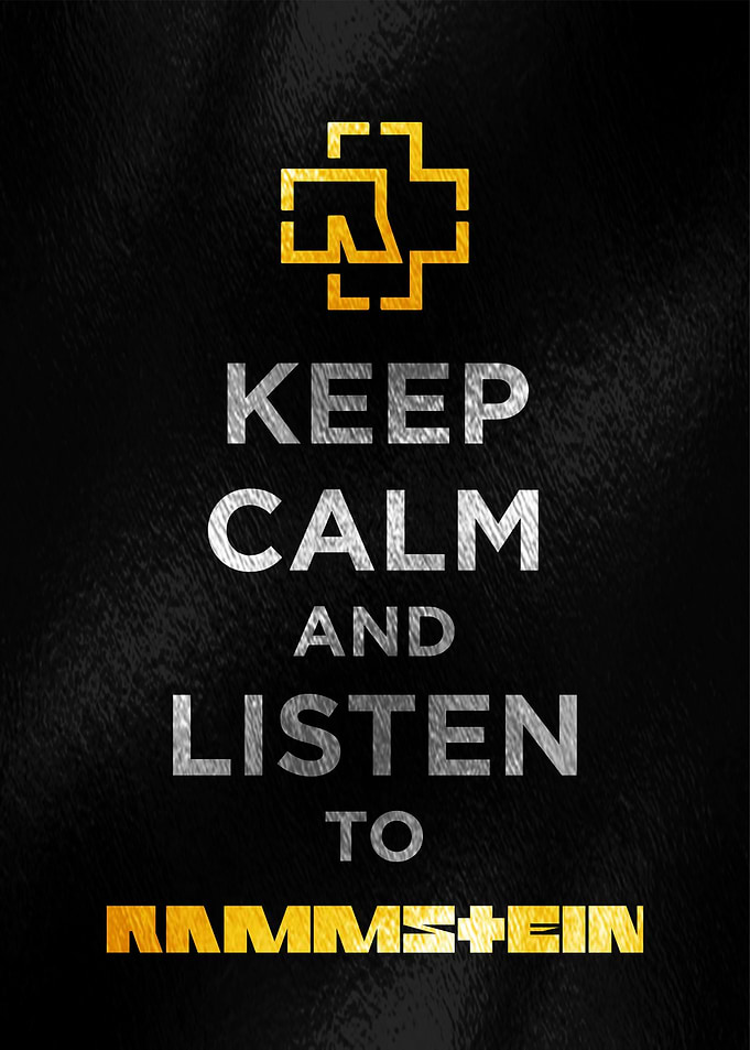 Rammstein Keep Calm Poster