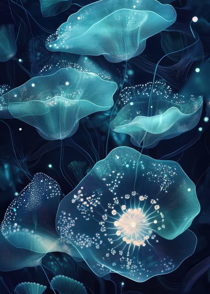 Glowing Floral Abstract