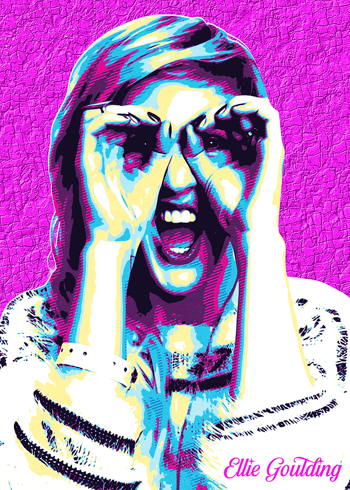 Ellie Goulding Pop Art Portrait