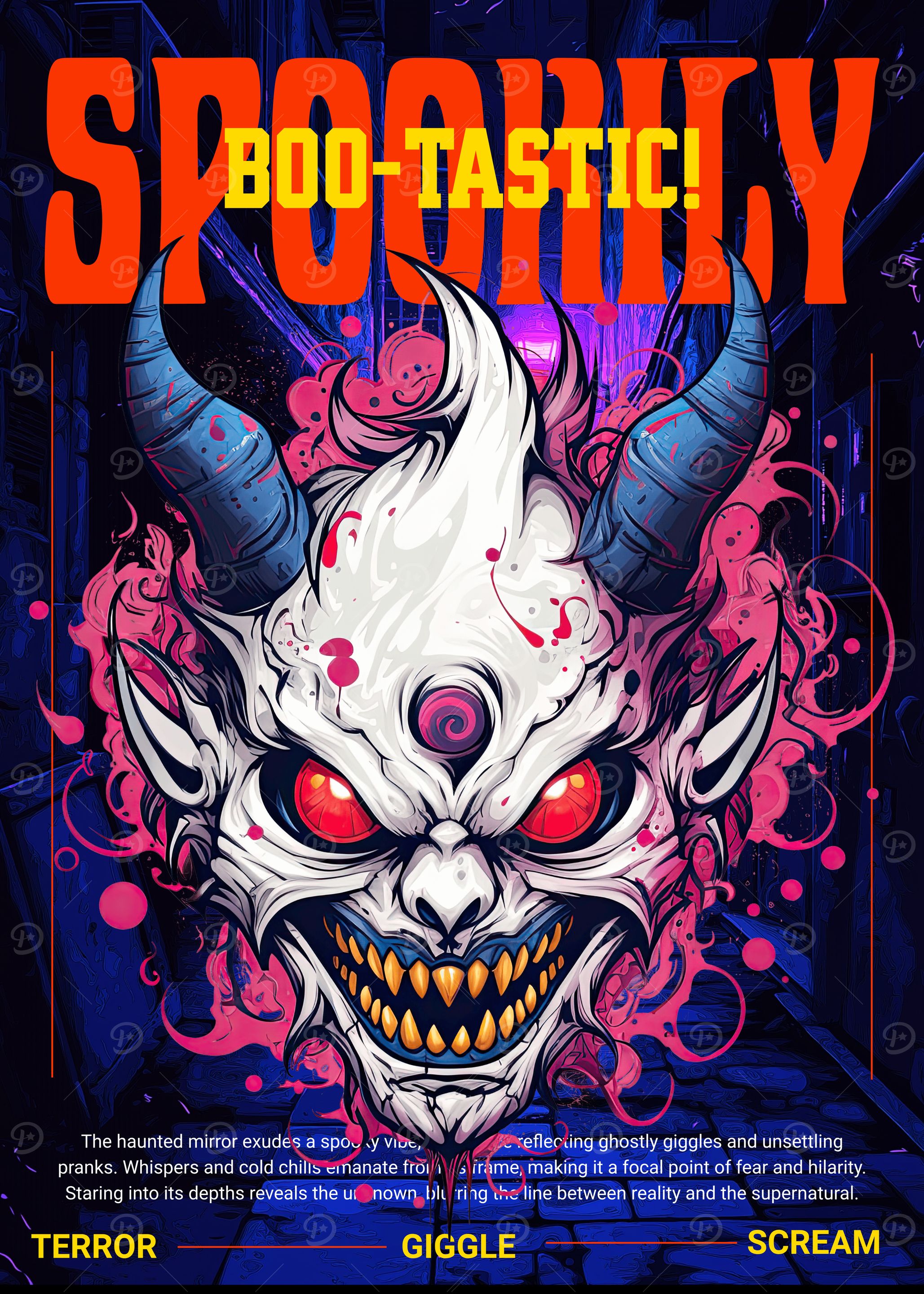 Spooky Demon Face