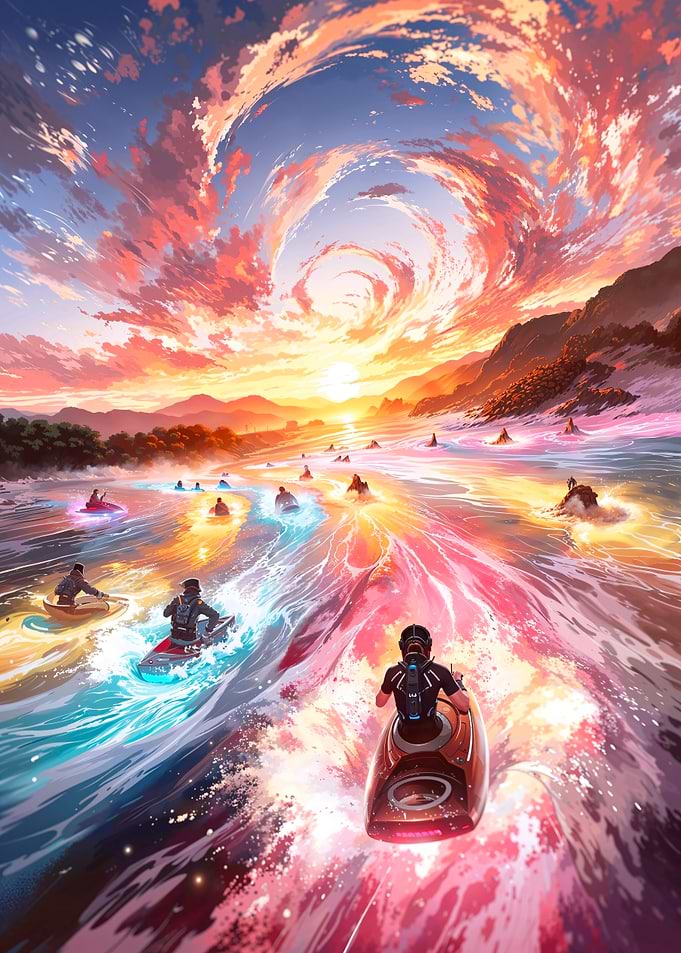 Sunset Jet Ski Race