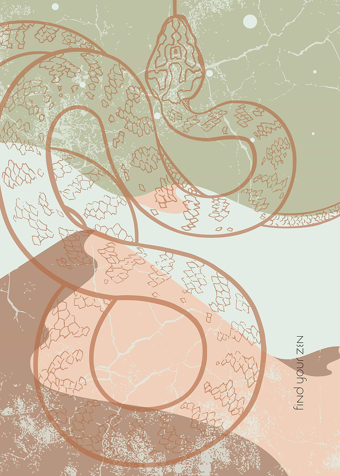Abstract Wild Snake